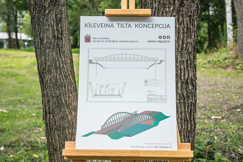 Mūkusalas ielu un LU Akadēmisko centru Torņakalnā iecerēts savienot ar jaunu gājēju un velosipēdu tiltu